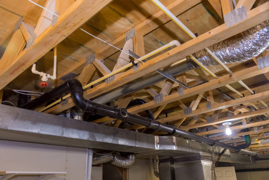 air conditioner and heating ductwork